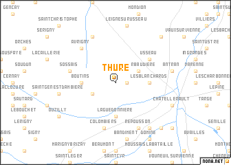 map of Thuré