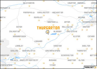 map of Thurgarton