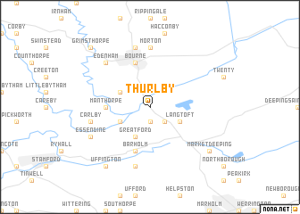 map of Thurlby