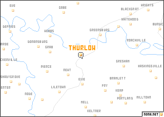 map of Thurlow