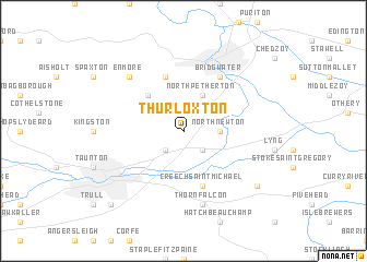 map of Thurloxton