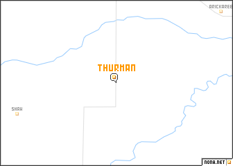 map of Thurman