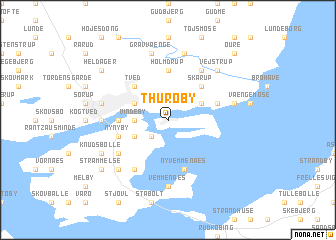 map of Thurø By