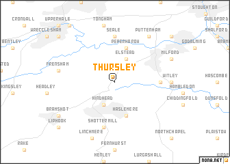 map of Thursley