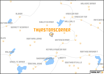 map of Thurstons Corner