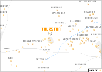 map of Thurston