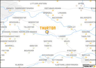 map of Thurton
