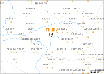 map of Thury