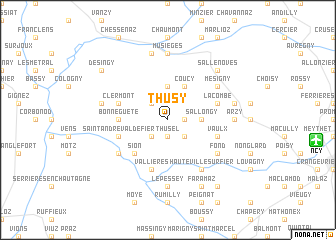 map of Thusy