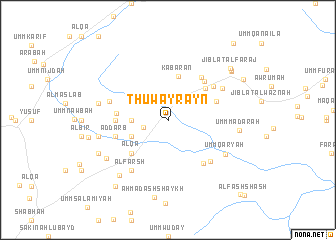 map of Thuwayrayn