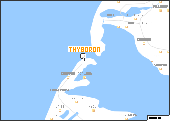 map of Thyborøn