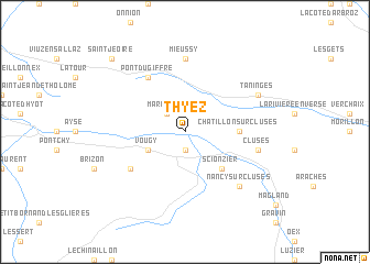 map of Thyez