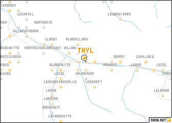 map of Thyl