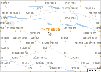 map of Thyregod