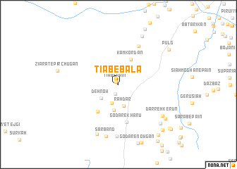 map of Tīāb-e Bālā