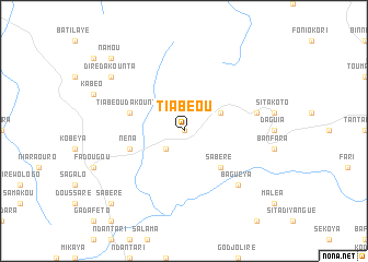 map of Tiabéou