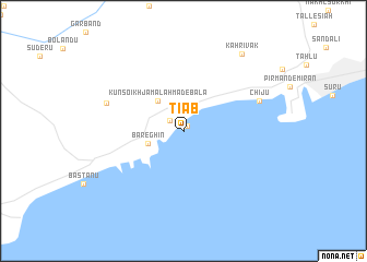 map of Tīāb