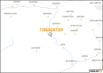 map of Tiadaghton