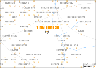 map of Tiadié Babou