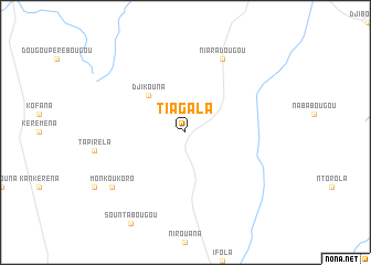 map of Tiagala