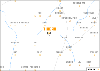 map of Tiagao