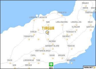 map of Tiagua