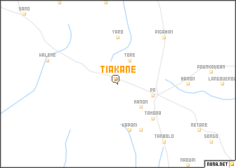 map of Tiakané