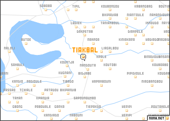 map of Tiakbal