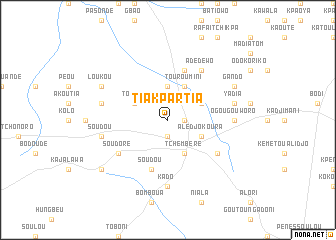 map of Tiakpartia