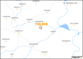 map of Tialaka