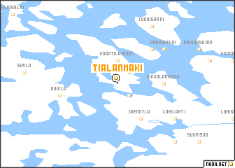 map of Tialanmäki