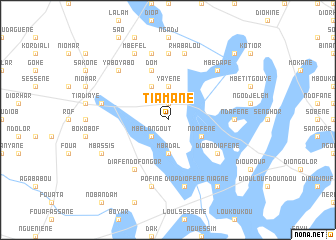 map of Tiamane