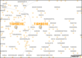 map of Tiambène