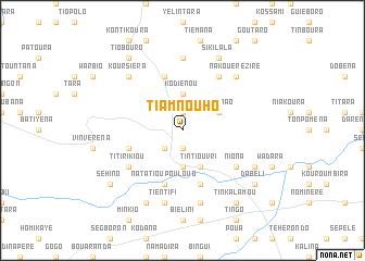 map of Tiamnouho