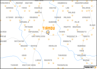 map of Tiamou