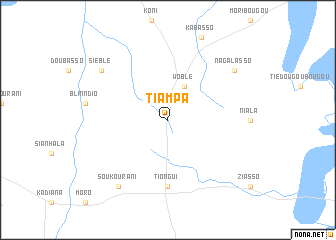 map of Tiampa