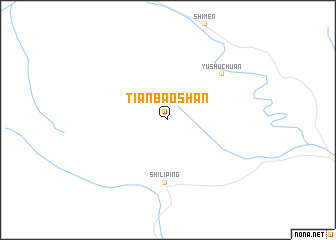 map of Tianbaoshan