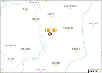 map of Tianba