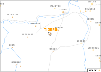 map of Tianba