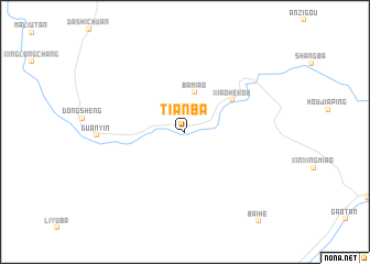 map of Tianba