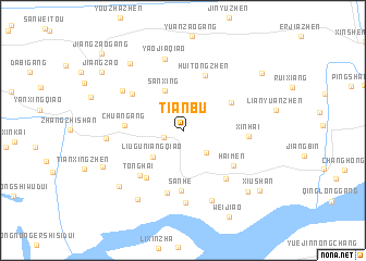 map of Tianbu