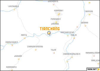 map of Tianchang