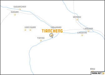 map of Tiancheng