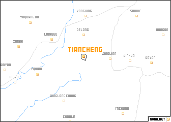 map of Tiancheng