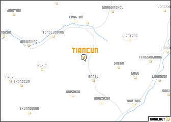 map of Tiancun