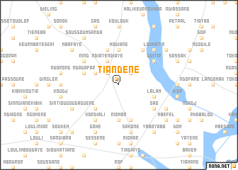 map of Tiandène