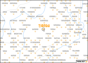 map of Tiandu