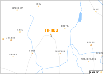 map of Tiandu