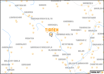 map of Tīāneh