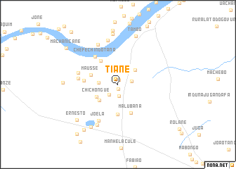 map of Tiane